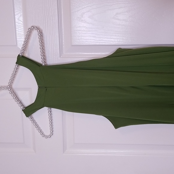 INC Womens Halter Style Green Jumpsuit - Picture 9 of 14